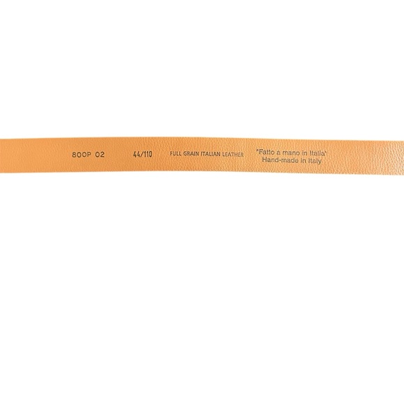 Black Full Grain Italian Leather Belt - Picture 2 of 5